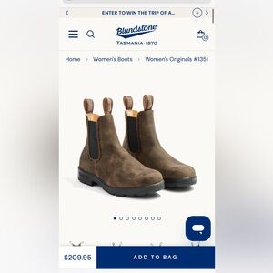 Blundstone women’s  Rustic Brown 1351